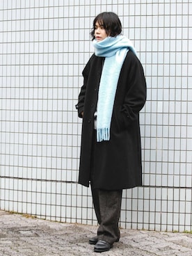 「冬の差し色コーデ」｜「アイテム（ジャケット/アウター）」を使った、ITOさん（メンズ・180cm）の冬コーディネート