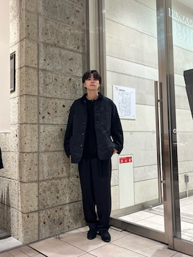 「トレンド秋素材コーデ」｜「アイテム（カバーオール）」を使った、ITOさん（メンズ・180cm）の秋コーディネート