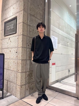 「アイテム（スーツパンツ）」を使った、ITOさん（メンズ・180cm）の夏コーディネート