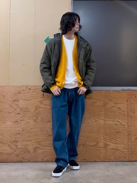 「URBAN RESEARCH DOORS（アーバンリサーチドアーズ）のURD 裏ボアナイロンブルゾン（ブルゾン）」を使った、ITOさん（メンズ・180cm）の冬コーディネート