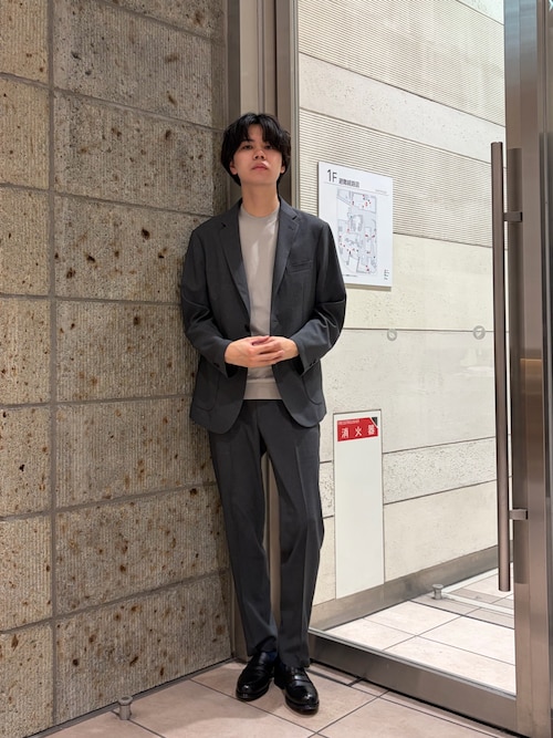LIFE STYLE TAILOR リネンライクコンフォータブルパンツ（スーツパンツ