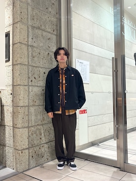 「アイテム（テーラードジャケット）」を使った、ITOさん（メンズ・180cm）の秋コーディネート