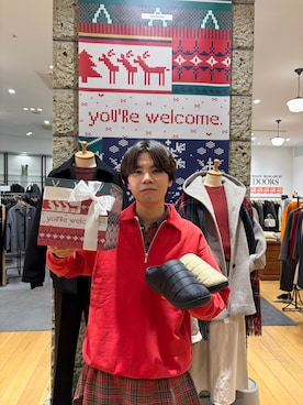 「FORK&SPOON」｜「アイテム（スウェット）」を使った、ITOさん（メンズ・180cm）の秋コーディネート