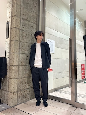 「アイテム（ビジネスバッグ）」を使った、ITOさん（メンズ・180cm）の秋コーディネート