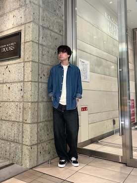 「アイテム（スニーカー）」を使った、ITOさん（メンズ・180cm）の夏コーディネート