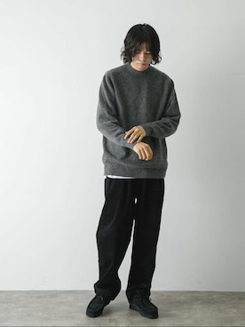 「冬の差し色コーデ」｜ITOさん（メンズ・180cm）の冬コーディネート