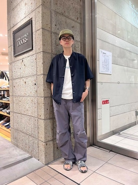 「アイテム（ブルゾン）」を使った、ITOさん（メンズ・180cm）の夏コーディネート