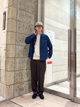 「秋のシャツ着こなし術」｜「アイテム（シューズ）」を使った、ITOさん（メンズ・180cm）の秋コーディネート