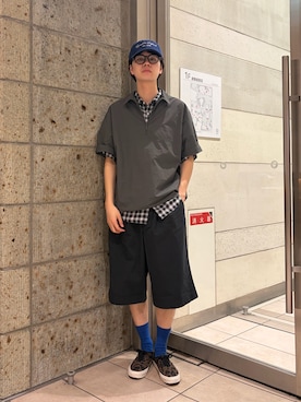 「URBAN RESEARCH DOORS（アーバンリサーチドアーズ）のアイテム（キャップ）」を使った、ITOさん（メンズ・180cm）の春コーディネート