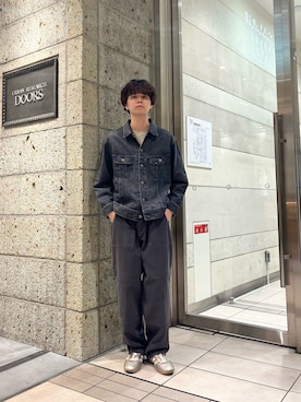 「アイテム（デニムジャケット）」を使った、ITOさん（メンズ・180cm）の夏コーディネート