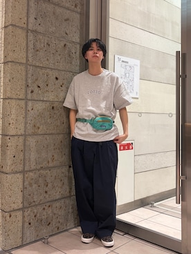 「URBAN RESEARCH DOORS（アーバンリサーチドアーズ）のpatagonia　TERRAVIA MINI HIP PACK(KIDS)（その他、グリーン系）」を使った、ITOさん（メンズ・180cm）の春コーディネート