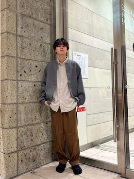 「アイテム（サンダル）」を使った、ITOさん（メンズ・180cm）の秋コーディネート