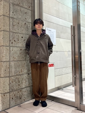 「アイテム（サンダル）」を使った、ITOさん（メンズ・180cm）の秋コーディネート