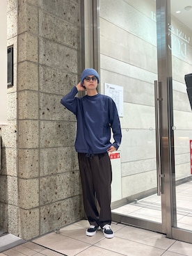 「アイテム（ニットキャップ/ビーニー）」を使った、ITOさん（メンズ・180cm）の秋コーディネート
