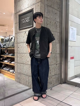 「Lee（リー）のアイテム」を使った、ITOさん（メンズ・180cm）の夏コーディネート