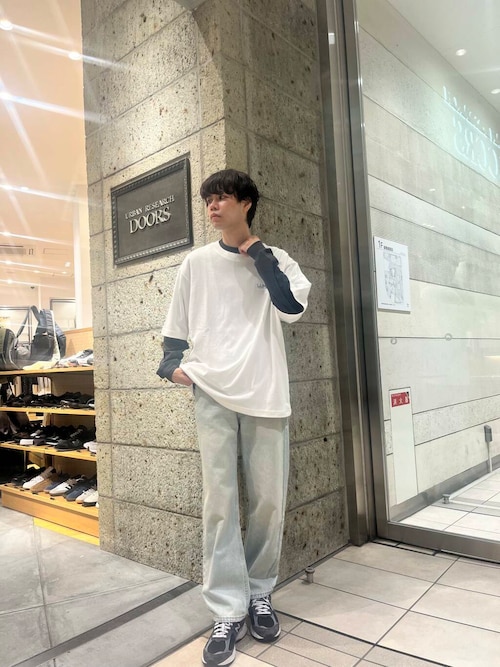 FORK&SPOON　CAVEボーダーロングスリーブTシャツ