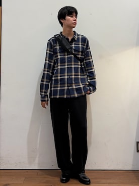 「URBAN RESEARCH DOORS（アーバンリサーチドアーズ）のpatagonia　MS FJORD FLANNEL SHIRTS（シャツ/ブラウス、ブルー系）」を使った、ITOさん（メンズ・180cm）の秋コーディネート