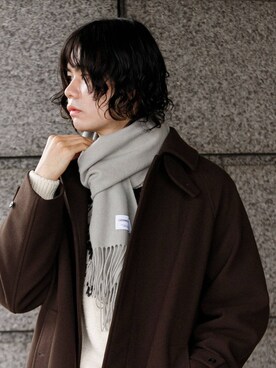 「冬の差し色コーデ」｜ITOさん（メンズ・180cm）の冬コーディネート