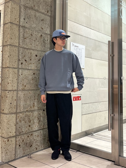 セール】『UR TECH』ピグメントダイ裏起毛スウェット（スウェット