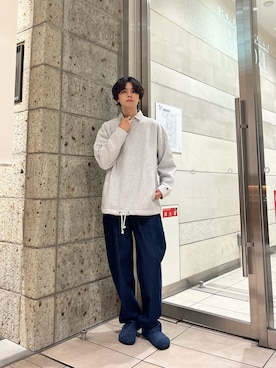 「アイテム（スウェット）」を使った、ITOさん（メンズ・180cm）の秋コーディネート