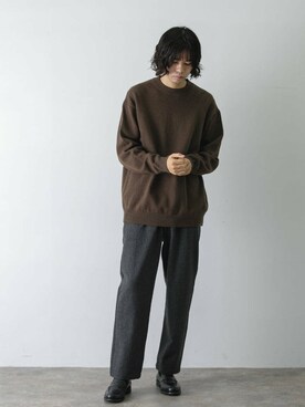 「冬の差し色コーデ」｜ITOさん（メンズ・180cm）の冬コーディネート