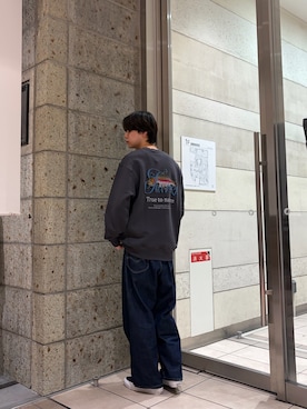 「アイテム（スウェット）」を使った、ITOさん（メンズ・180cm）の秋コーディネート