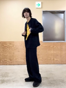「アイテム（デニムジャケット）」を使った、ITOさん（メンズ・180cm）の夏コーディネート
