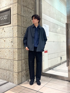 「アイテム（ポロシャツ）」を使った、ITOさん（メンズ・180cm）の秋コーディネート