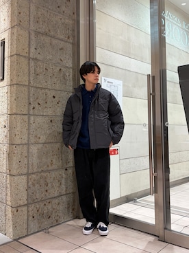 「Snow Peak（スノーピーク）の『別注』Snow Peak Apparel×DOORS　N/T Insulation Jacket（その他アウター）」を使った、ITOさん（メンズ・180cm）の秋コーディネート