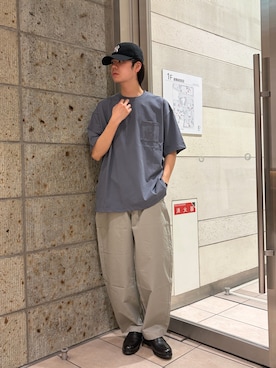 「NEW ERA（ニューエラ）の『別注』New Era×DOORS　920CS（キャップ、ブラック系）」を使った、ITOさん（メンズ・180cm）の春コーディネート