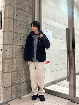 「アイテム（ベスト）」を使った、ITOさん（メンズ・180cm）の秋コーディネート