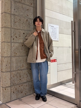 「URBAN RESEARCH（アーバンリサーチ）のLOTTO　AUTHENTIC COACH JACKET（ブルゾン、グリーン系）」を使った、ITOさん（メンズ・180cm）の春コーディネート