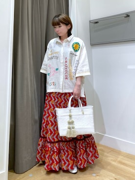 「REMME（レメ）のアイテム」を使った、MAMIさん（レディース・160cm）の夏コーディネート