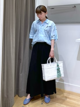 「アイテム（チャーム）」を使った、MAMIさん（レディース・160cm）の夏コーディネート