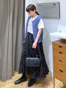 「ROSE BUD（ローズバッド）のアイテム」を使った、MAMIさん（レディース・160cm）の夏コーディネート