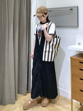 「Disney（ディズニー）のアイテム」を使った、MAMIさん（レディース・160cm）の夏コーディネート