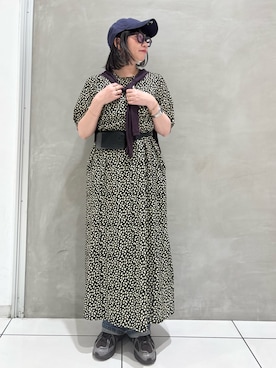 「URBAN RESEARCH（アーバンリサーチ）のアイテム（キャップ）」を使った、makiさん（レディース・157cm）の夏コーディネート