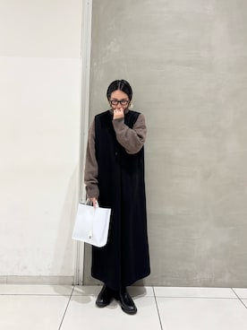 「アイテム（ワンピース）」を使った、makiさん（レディース・157cm）の秋コーディネート