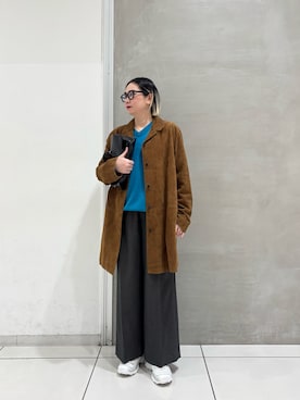 「アイテム（テーラードジャケット）」を使った、makiさん（レディース・157cm）の秋コーディネート