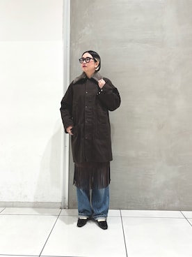 「アイテム（その他アウター）」を使った、makiさん（レディース・157cm・40代）の秋コーディネート