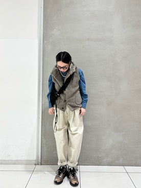 「アイテム（ジャケット/アウター）」を使った、makiさん（レディース・157cm・40代）の秋コーディネート