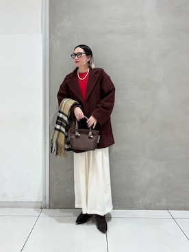 「URBAN RESEARCH」｜「アイテム（ジャケット/アウター）」を使った、makiさん（レディース・157cm）の冬コーディネート