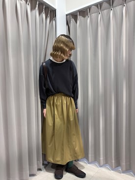 「ITEMS URBANRESEARCH（アイテムズ アーバンリサーチ）のアイテム」を使った、莉央さん（レディース・166cm）の春コーディネート