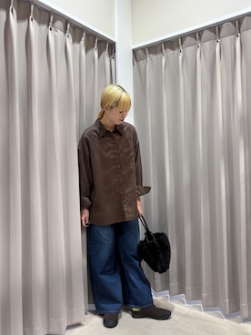 莉央さん（骨格ナチュラル・レディース・166cm）の冬コーディネート