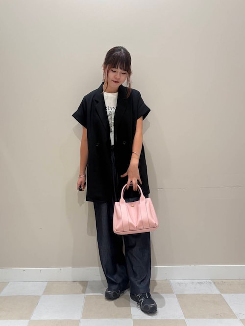 レーヨンデニムワイドパンツ