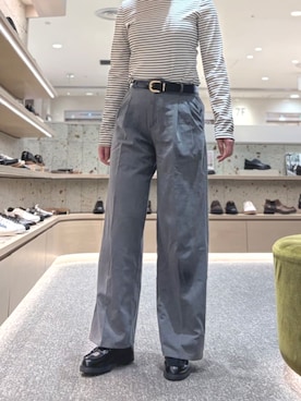 「REGAL（リーガル）のリーガル レディース F78R ローファー（ローファー、ブラック系）」を使った、regal foot communityさん（メンズ・171cm）の春コーディネート