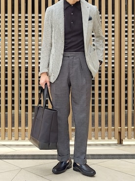 「アイテム（スリッポン）」を使った、regal foot communityさん（メンズ・170cm）の冬コーディネート