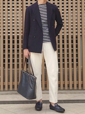 「アイテム（スリッポン）」を使った、regal foot communityさん（メンズ・170cm）の冬コーディネート