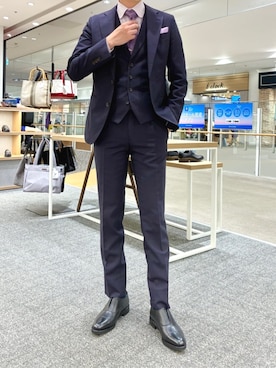 「REGAL（リーガル）のアイテム」を使った、regal foot communityさん（メンズ・174cm）の春コーディネート