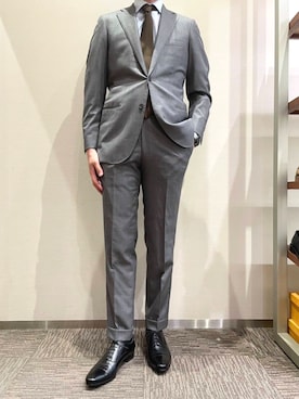 「スーツ」｜regal foot communityさん（メンズ・180cm）の冬コーディネート